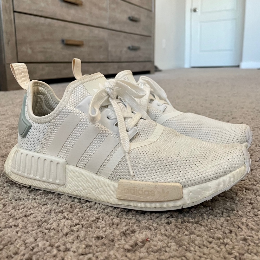 Women’s White/Blue/Blush NMDs